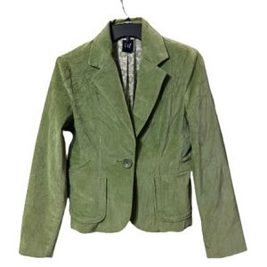 GAP Velvet Material Blazer | Light Green Color